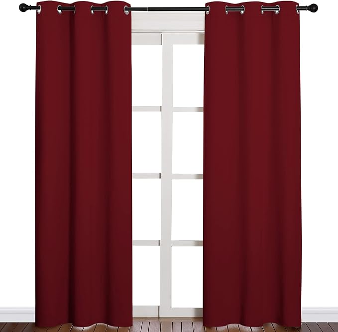 NICETOWN Home Decorations Thermal Insulated Solid Grommet Top Blackout Living - Image 2