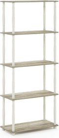 Furinno Turn-N-Tube 5-Tier Multipurpose Shelf / Display Rack / Storage Shelf / by Furinno-FitsYourSpaceFitsYourBudget