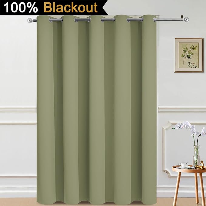 Yakamok 100% Blackout Lined Panels, Thermal Insulated Blackout Curtains - Image 2