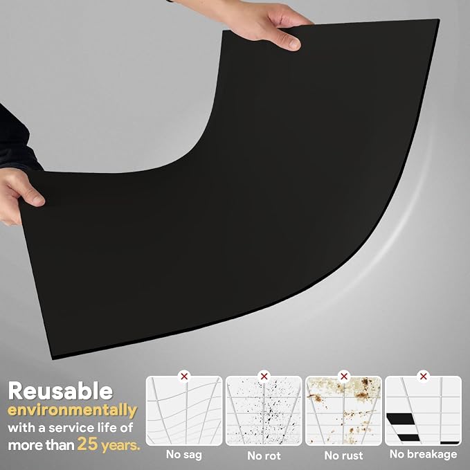 Smooth Black Drop Ceiling Tile 2ft x 4ft, PVC Ceiling Panel 24x48in – Waterproof - Image 4