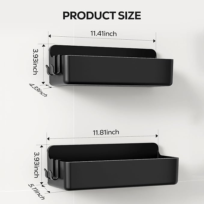 Nieifi Adhesive Wall Shelf, Shower Shelves, Shower Organizer - Image 2