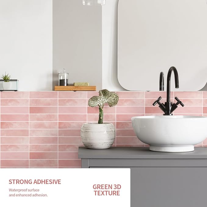 Peel and Stick Backsplash 3D Wall Tiles, Self-Adhesive, Oil Proof, Waterproof - Image 6