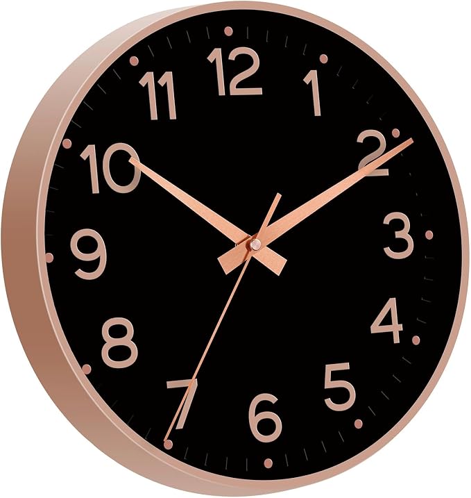 Roymnie Wall Clock 12 Inch Silent Wall Clocks Battery Operated-Modern Non - Image 8
