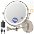 FUNTOUCH 9" Wall Mounted Lighted Makeup Mirror by FUNTOUCH
