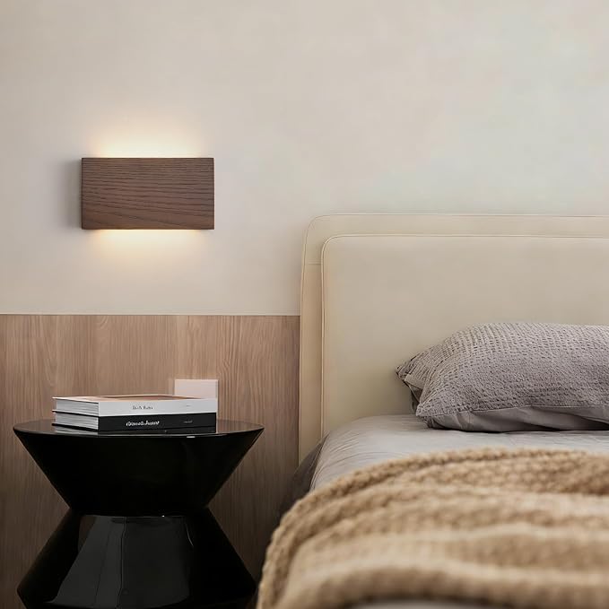 Wood Wall Sconce Indoor Wall Lights Hardwired 2 Pack Up and Down，wall Lights - Image 5