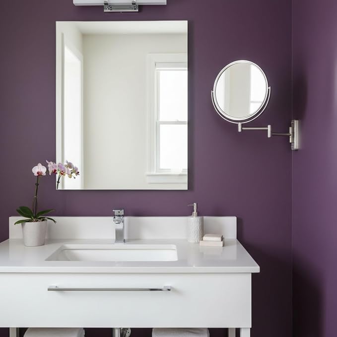 Jerdon Wall-Mounted Magnifying Mirror - Image 5