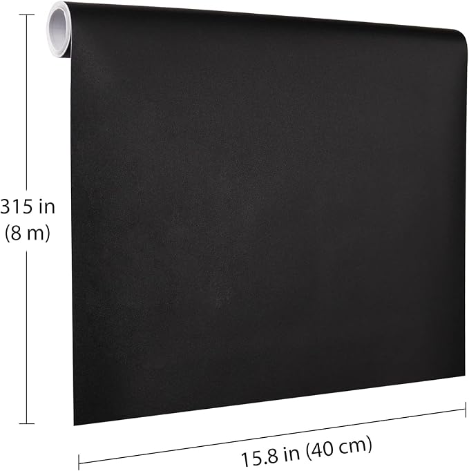 Black Peel and Stick Wallpaper, 15.7 X 315 inches Renter Friendly Wallpaper - Image 5