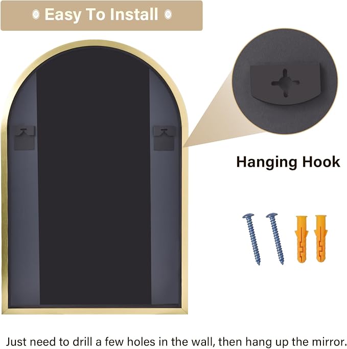 HARRITPURE Arched Bathroom Mirror - Image 8