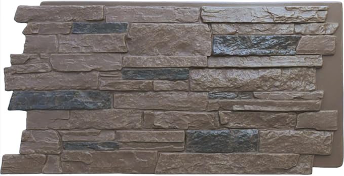 Ekena Millwork 49"W x 25 1/2"H x 1 1/4"D Acadia Ledge Stacked Stone, StoneWall by EkenaMillwork