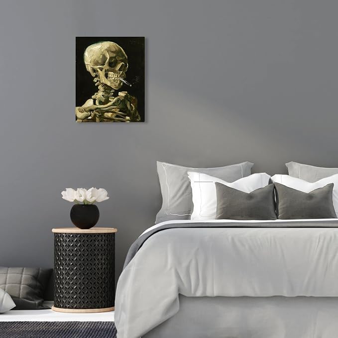 1 KINGO Van Gogh Canvas Wall Art: Skull of a Skeleton - Image 6