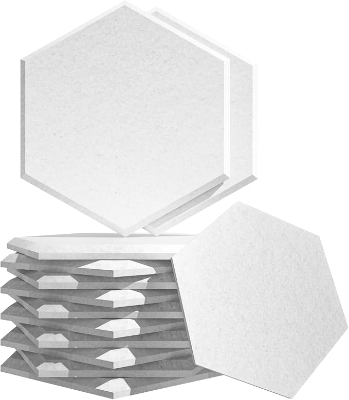 15 Pack Hexagon Sound Proof Foam Panels by Temgcuam