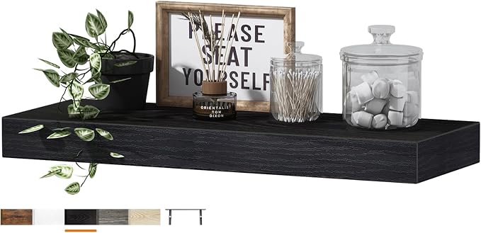 QEEIG Floating Shelf for Wall Bathroom Shelves Bedroom Kitchen Living Room - Image 9