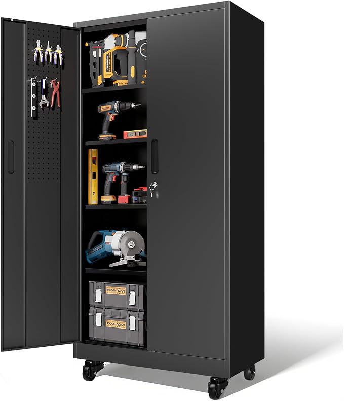 Metal Garage Storage Cabinet by BIZOEIRON