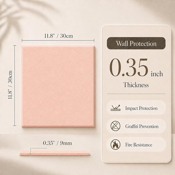 Large Cork Boards for Walls – 36" x 24" Self Adhesive Felt Wall Tiles - Image 2