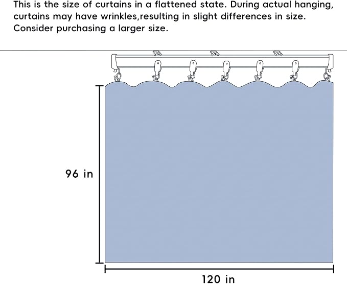 MaKefeile Room Divider Curtains Total Blackout Privacy Curtain Panel Room - Image 7