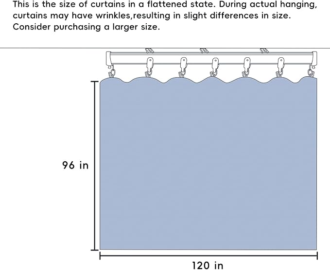 MaKefeile Room Divider Curtains Total Blackout Privacy Curtain Panel Room - Image 7