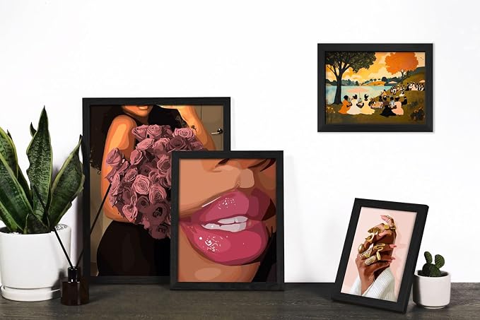 ANERZA 16 PCS Framed Black Girl Wall Art Decor, African American Wall Prints - Image 5