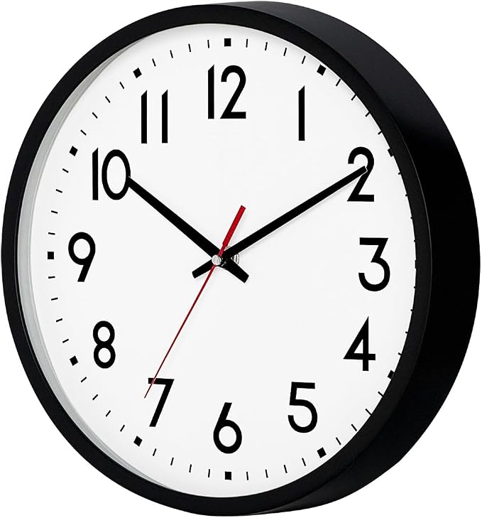 HZDHCLH Wall Clock Black, Silent Wall Clocks Battery Operated 8 Inch Modern Non - Image 7