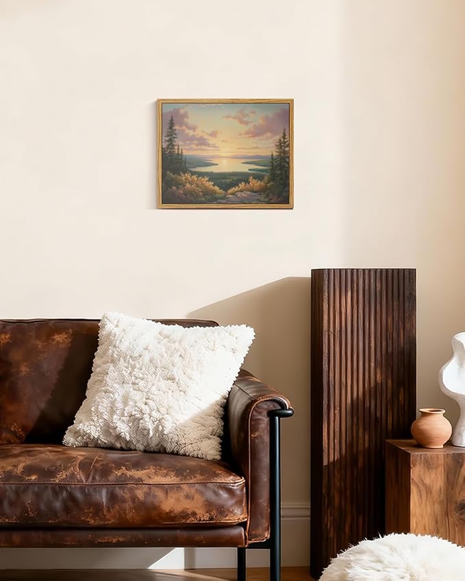 InSimSea Framed Canvas Wall Art, Vintage National Park Art - Image 3