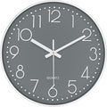 Silent Wall Clocks Battery Operated 8 Inch, Analog Wall Clock by MABPEDO