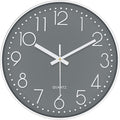 Wall Clock, Silent Wall Clocks Battery Operated 10 Inch Modern Non Ticking by MABPEDO