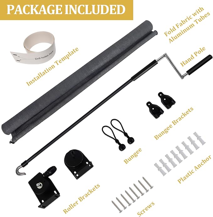 Shade&Beyond Outdoor Roller Shades 4' W x 8' H Cordless Patio Roll Up Blinds - Image 6