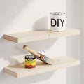 Homeforia 20 inch Wood Floating Shelves, High End Solid Natural Wood 20inch by Homeforia