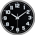 Modern Silent Wall Clock, 12 Inch Non-Ticking Battery Operated Clock, Round by MABPEDO
