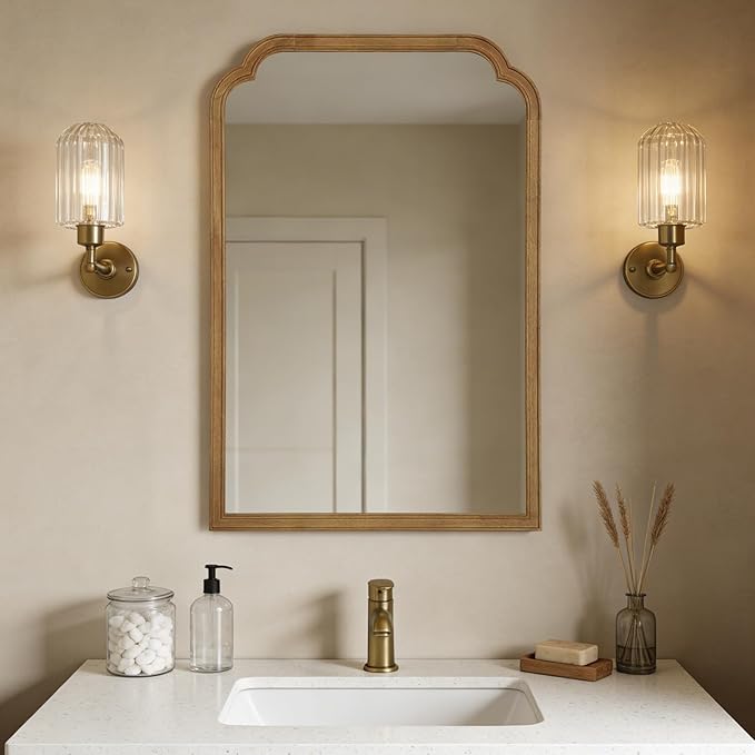 WallBeyond 24" x 36" Natural Wood Mirror by WallBeyond