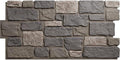 EverStone Cobblestone Faux Stone Panel, Midnight Granite Color by EkenaMillwork