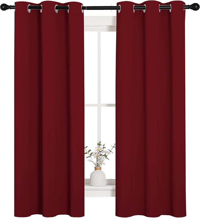 NICETOWN Christmas Window Curtains Blackout Drapes, Thermal Insulated Solid - Image 4