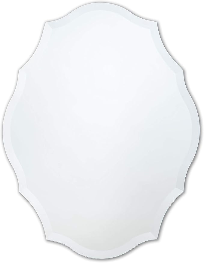 Better Bevel Frameless Oval Mirror | 23.5" x 30.5" Bathroom Wall Mirror - Image 2