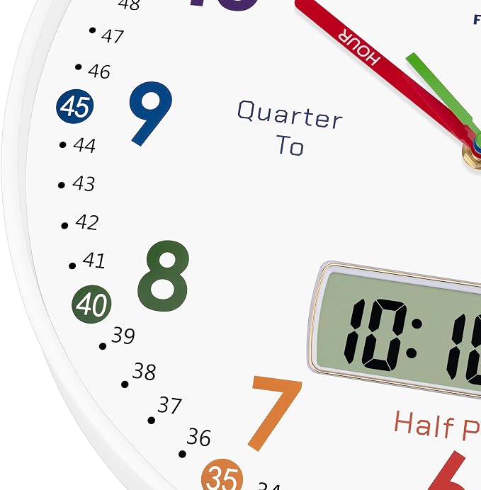 Foxtop Digital and Analog Learning Clock - Image 7