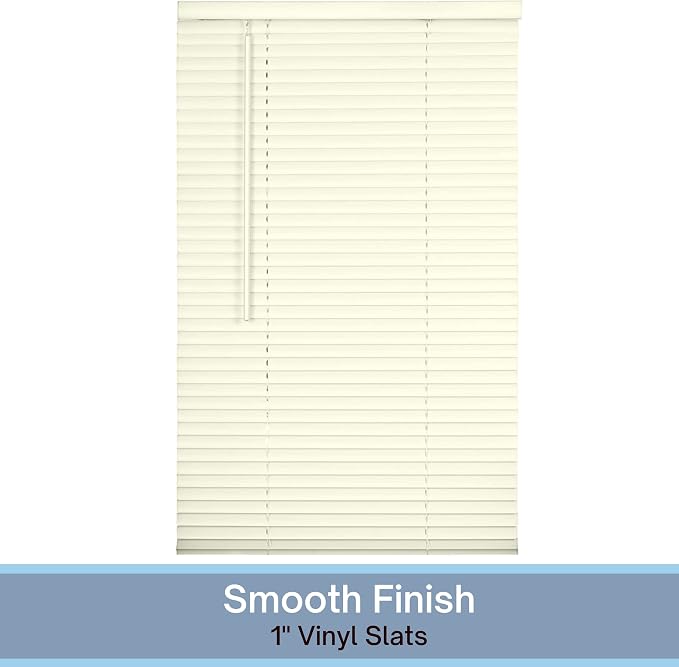 Lotus & Windoware Cordless 1" Vinyl Mini Blind 32" Wide x 64" Long - Image 4