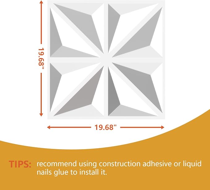 3D Wall Panel Diamond for Interior Wall Decor, Waterproof, Heat Resistant PVC - Image 2