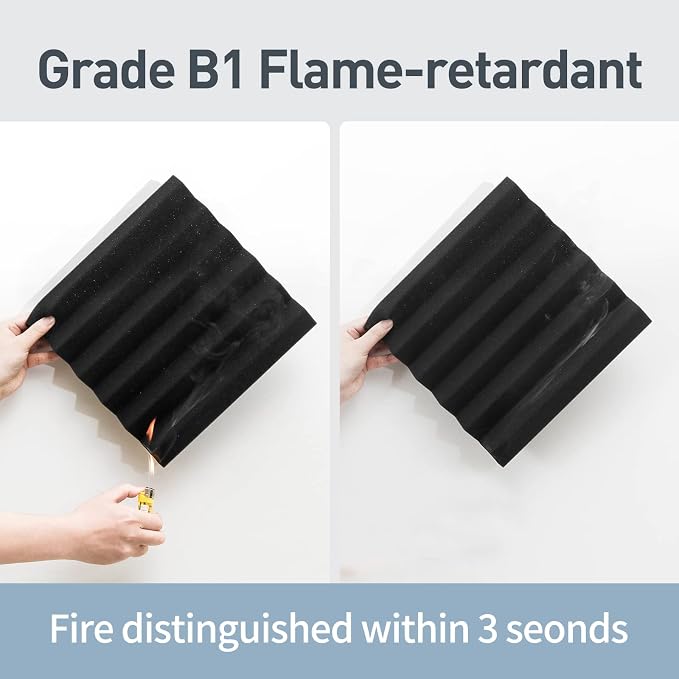 GUERRI 12 Pack Sound Proof Foam Panels - Image 4
