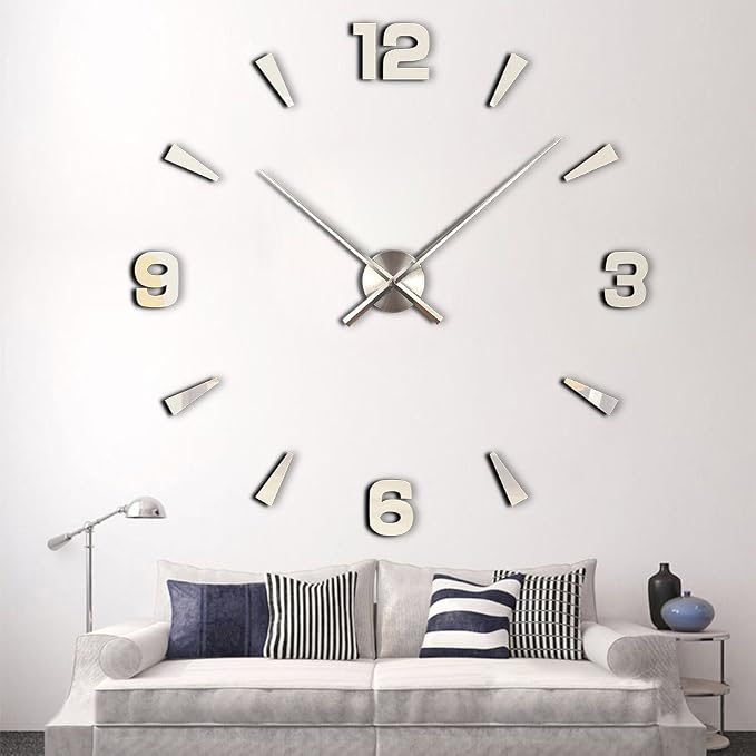 Timelike 3D Clock Hands, DIY Large Clock Hands Needles Wall Clocks 3D Home Art - Image 5