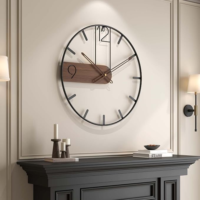 Cuspin 24 Inch Large Wall Clock, Modern Battery Operated Clocks - Image 7