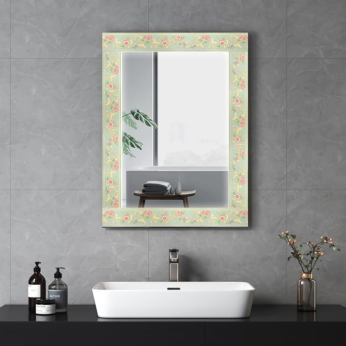AbaBoorty Green Floral Wallpaper Border Decor 196"X4.1" Peel and Stick Wall - Image 4