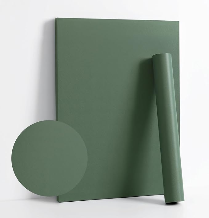 Dimoon 236''x17.7'' Green Peel and Stick Wallpaper Contact Paper Modern Self by DIYYOURMOON