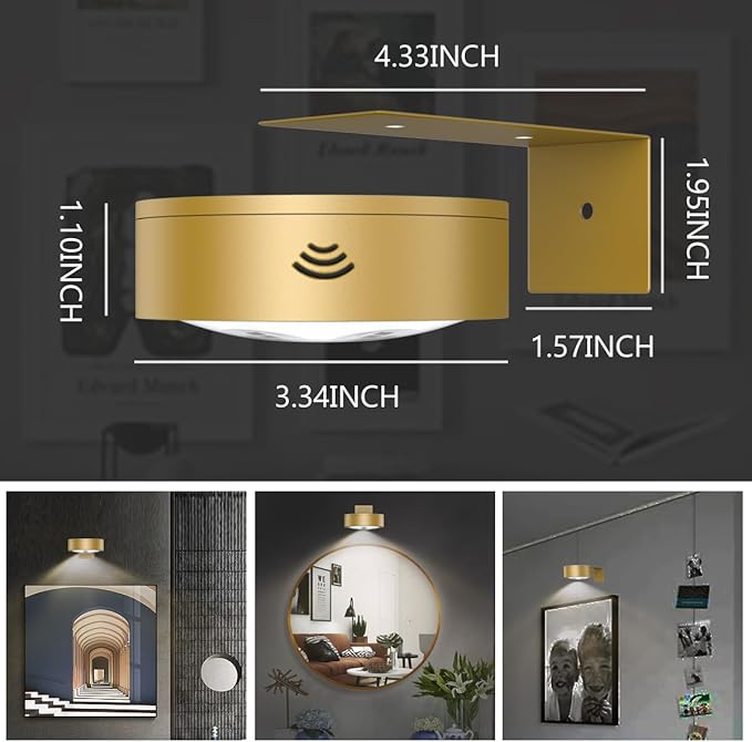 3Pack Picture Light Battery Operated Painting Lights - Image 5