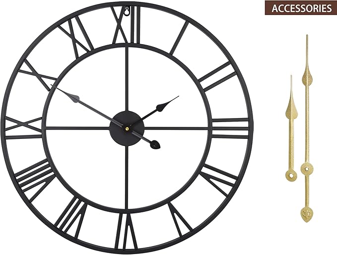 LEIKE 16" Large Wall Clocks Battery Operated, Round Modern Silent Non-Ticking - Image 6