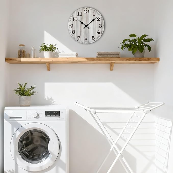 Wall Clock, Modern Wall Clocks Battery Operated, Silent Non Ticking Clock - Image 2