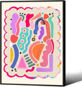 Funky Cute Kids Abstract Wall Art Trendy Bright Colorful Poster 08x10 inch by Medpol
