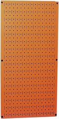 Wall Control Pegboard 32in x 16in Orange Metal Pegboard Tool Board Panel by Wall+Control
