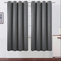 LEMOMO Blackout Curtains 66 x 72 Inch Long Frost Grey Curtains Set of 2 Panels by Lemomo