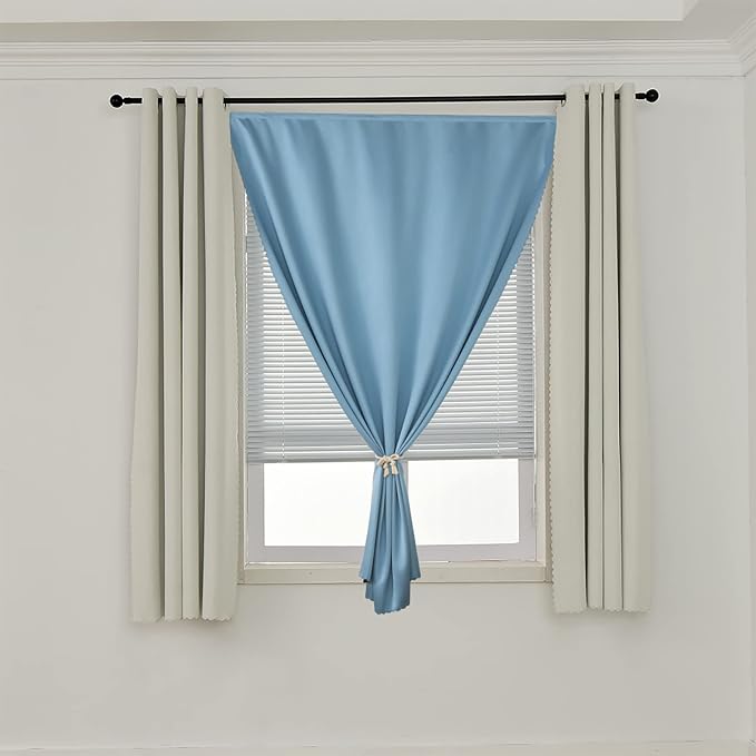 AJAZZ self Adhesive Portable 100% Blackout Curtains Simple and Easy to - Image 6