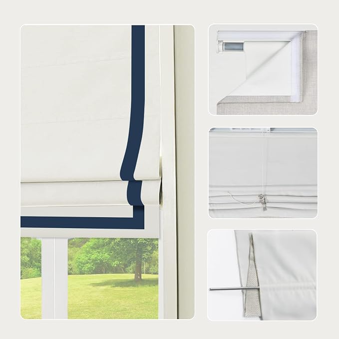 DEJAVU Roman Shades With Ribbon Border - Image 5