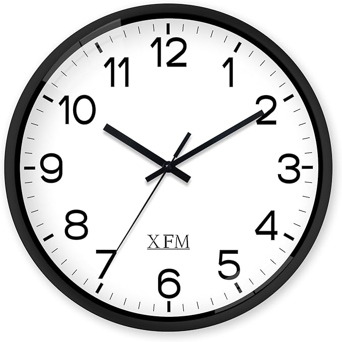 XFM Wall Clock 8 Inch Modern Small Wall Clocks Battery Operated Silent by XFMWallClock