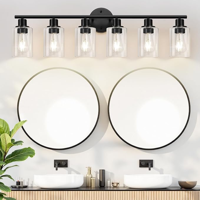 Zarbitta 6-Light Bathroom Light Fixtures, Bathroom Wall Lamp - Image 5